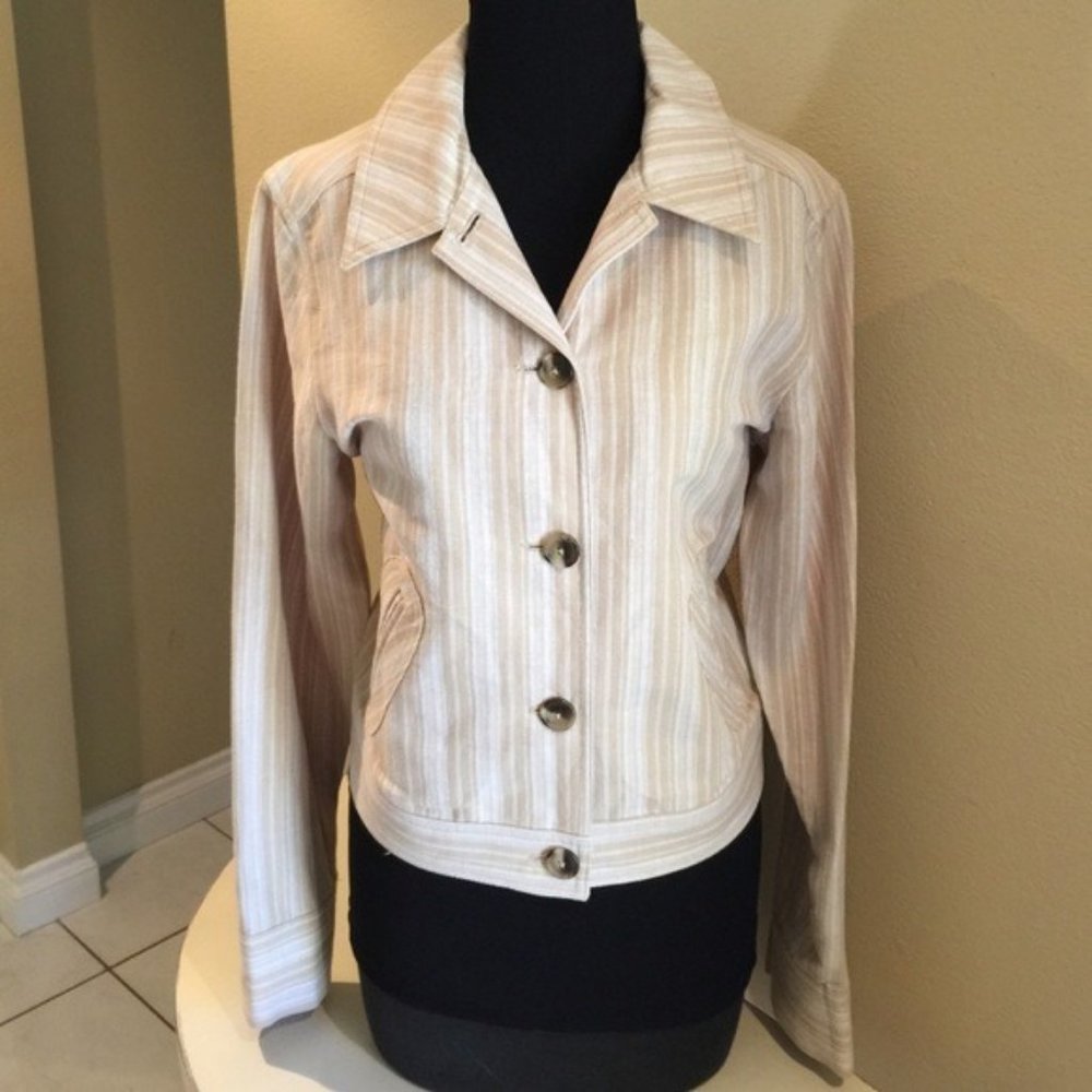 Crop Stripe Jacket